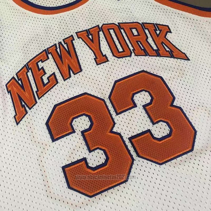 Camiseta New York Knicks Patrick Ewing #33 Mitchell & Ness 1985-86 Blanco